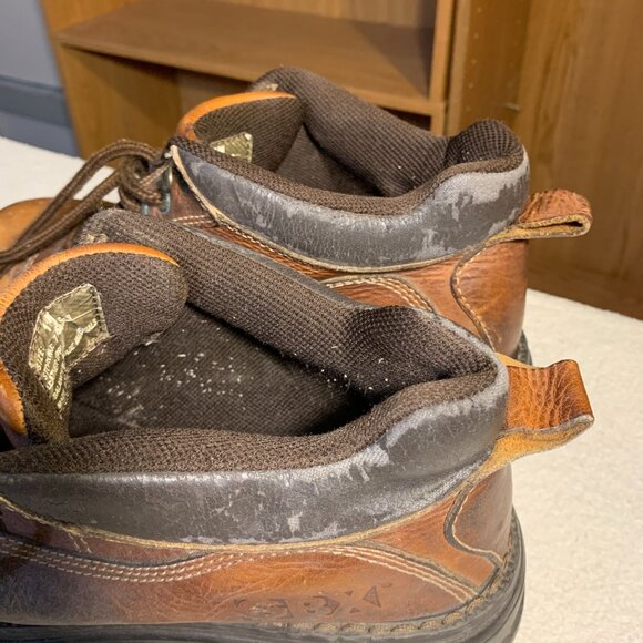 Vintage GBX Lug Sole Chunky Work Street Shoes Mens 11M Brown Leather - Picture 2 of 10